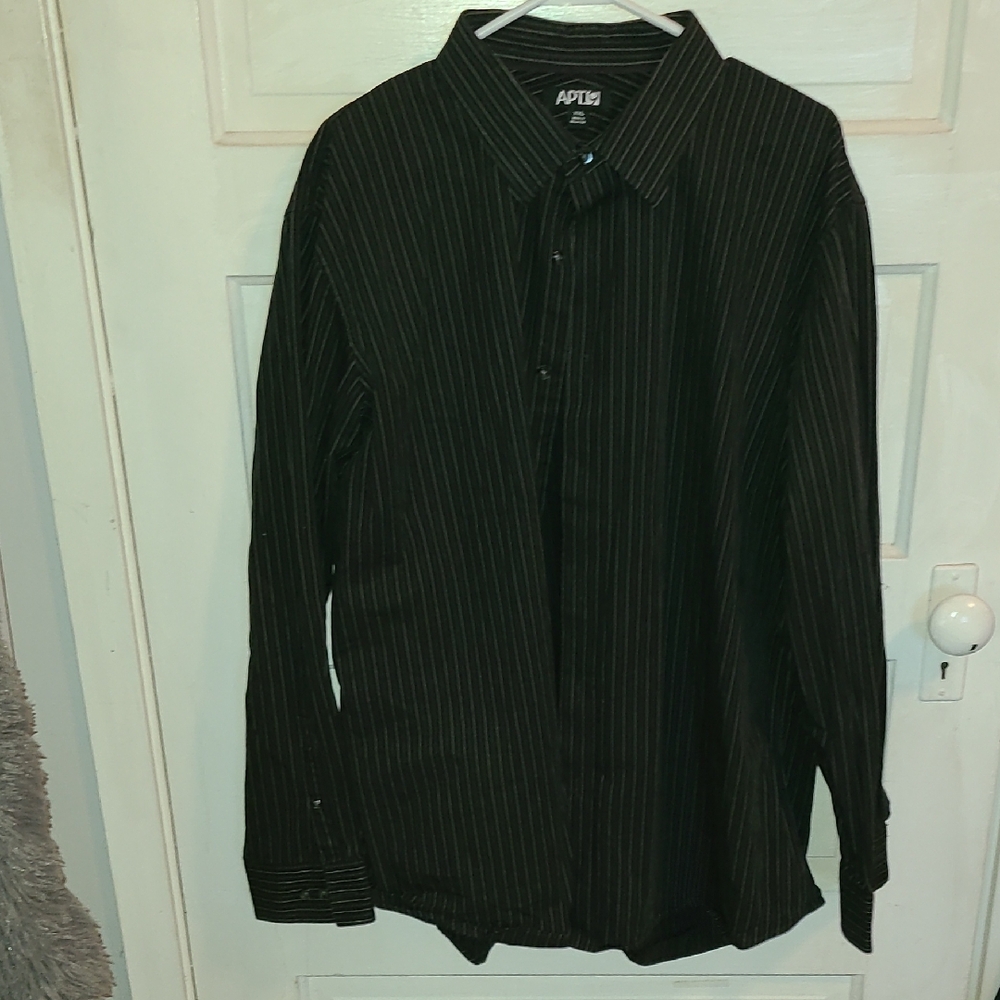 Apt. 9 Men's Dark Pinstripe Dress Shirt